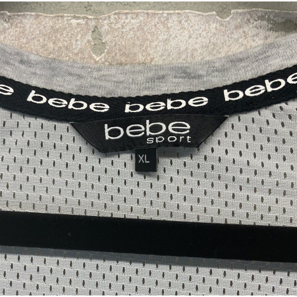 Bebe Sport Loose Crop Style Activewear Top Size X-Large - Picture 4 of 5